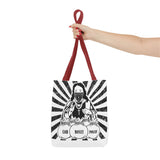 Iconic Madonna Tote Bag — 'God Money Power' Graphic All-Over Print