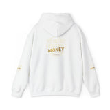 Money Vibes Hoodie — Gold Script Graphic Hooded Sweatshirt