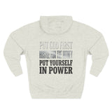 Inspirational Power Hoodie — "Put Yourself In Power" Religious Motivational Sweatshirt