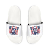 Slide Sandals — Patriotic Skull & Flag Adjustable-Strap Slides for Men