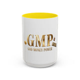 God Money Power (GMP) Accent Coffee Mug — Inspirational Religious Coffee Cup