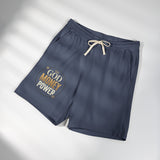 God Money Power Fleece Sweat Shorts — Casual Garment-Dyed Lounge Shorts