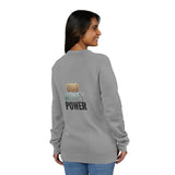 God Money Power Raglan Sweatshirt — Faith & Ambition Graphic Crewneck