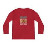 Youth Long Sleeve Tee — GMP GOD Money Power Graphic