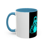 Coffee Mug — "God Money Power" Neon Nun Accent Ceramic Mug (11/15 oz)