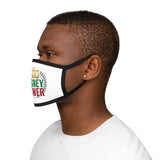 God, Money, Power Face Mask — Inspirational Rasta Colors Cotton Mask