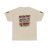 Inspirational Graphic Tee — "Put God First, Hustle for the Money, Put Yourself in Power"