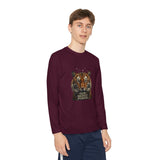 Youth Long Sleeve Tee — Tiger Face 'God • Money • Power' Graphic