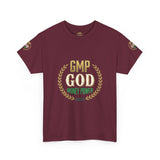 GMP God Money Power Tee — Motivational Gold Laurel Graphic T-Shirt