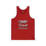 GMP God Money Power Metallic Tank Top — Graphic Motivational Sleeveless Shirt
