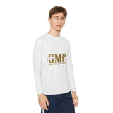 Youth Long Sleeve Tee — "GMP" God Money Power Graphic