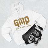 GMP Hoodie — "God Money Power" Bold Gold Graphic Fleece Pullover