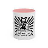 Coffee Mug — 'God Money Power' Bandana Jesus Black Accent Mug (11/15oz)