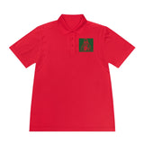 Polo Shirt — Red & Green Retro Skate Icon Chest/Back Print