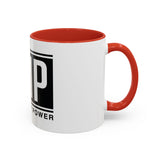 GMP 'God Money Power' Accent Coffee Mug – Bold Black Logo 11/15oz