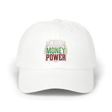 God Money Power Dad Cap — Embroidered Fist Hat