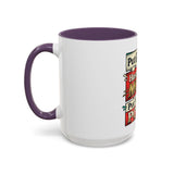 Put GOD First Hustle For The MONEY Accent Coffee Mug — Motivational Faith & Success Gift (11/15 oz)