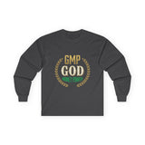 Money Power Long Sleeve Tee — “GMP GOD” Laurel Graphic