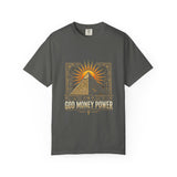 Pyramid Sun Graphic Tee — "Good Morning Power" Spiritual Vintage T-Shirt