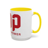GMP Coffee Mug — Good Money Power Red Accent Ceramic Mug (11/15oz)