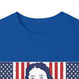 Long Sleeve Tee - Patriotic Bandana Mask Design with 'God, Money & Power' Graphic