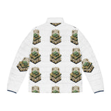 God Power Puffer Jacket — Men’s Printed Quilted Winter Coat