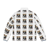 Men's Puffer Jacket — Vintage Motorcycle Club All-Over Print