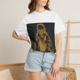 Religious Icon Graphic T‑Shirt — "God Money Power" Vintage Streetwear