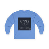 Angel Of Death Grim Reaper Wings Long Sleeve Tee — Dark Gothic Scythe Graphic