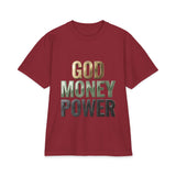 God Money Power T-Shirt — Bold Faith & Hustle Graphic Tee