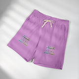 Fleece Sweat Shorts — 'GMP GOD' Marble Text Casual Lounge Shorts
