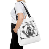 Tote Bag — "God Money Power" Retro Saint Graphic Tote