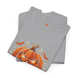 Halloween Jack-O'-Lantern Tee — GMP “God Money Power” Pumpkin Graphic Shirt