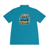 God Money Power Polo Shirt — Men's Graphic Sport Polo