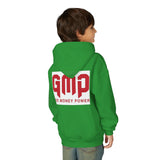 Youth Hoodie - GMP (God Money Power) Bold Red Graphic