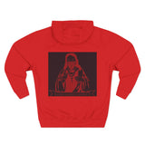 Red Devil Graphic Hoodie — Vintage Occult Illustration Sweatshirt