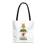 God Money Power Tote Bag — Christian Faith & Prosperity Graphic Tote