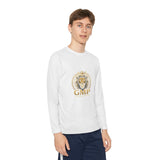 Youth Long Sleeve Tee — Gold Lion 'GMP' Athletic Team Shirt