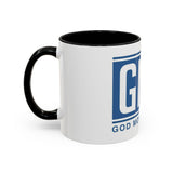 Coffee Mug — GMP (God Money Power) Blue Accent Ceramic Mug