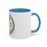 God Money Power Accent Coffee Mug — Inspirational Faith & Success Ceramic Mug (11/15 oz)