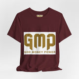 GMP "God Money Power" Graphic Tee — Inspirational Faith & Prosperity Shirt