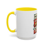 Put GOD First Hustle For The MONEY Accent Coffee Mug — Motivational Faith & Success Gift (11/15 oz)