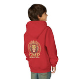 Youth Lion Crest Hoodie — GMP Gold Emblem Kids Pullover
