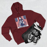 Patriotic 'God Money Power' Hoodie — Americana Flag Graphic Fleece Hoodie