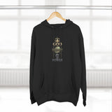 God Money Power Hoodie — Bold Religious & Motivational Graphic Pullover