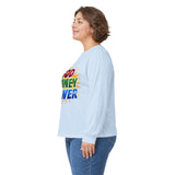 God Money Power Long Sleeve Tee — Inspirational Faith & Wealth Graphic Shirt