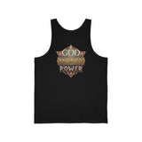 God Money Power Tank Top — Vintage RPG Emblem Graphic Tank