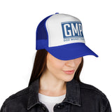 GMP Trucker Cap — "God Money Power" Retro Logo Mesh Hat