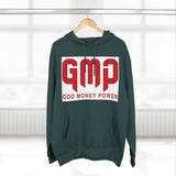 GMP 'God Money Power' Hoodie – Bold Red Logo Fleece Pullover