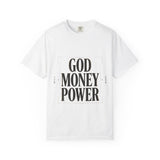 God Money Power T-Shirt — Bold Faith & Hustle Graphic Tee